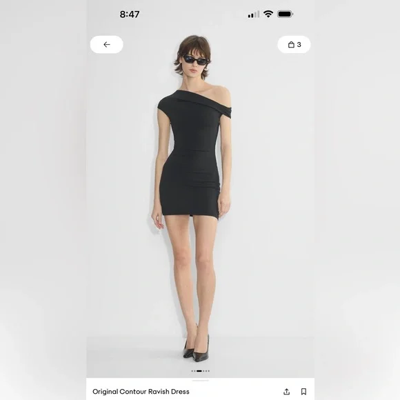 Aritzia Ravish Contour Olive Green Bodycon Dress - Picture 4 of 7